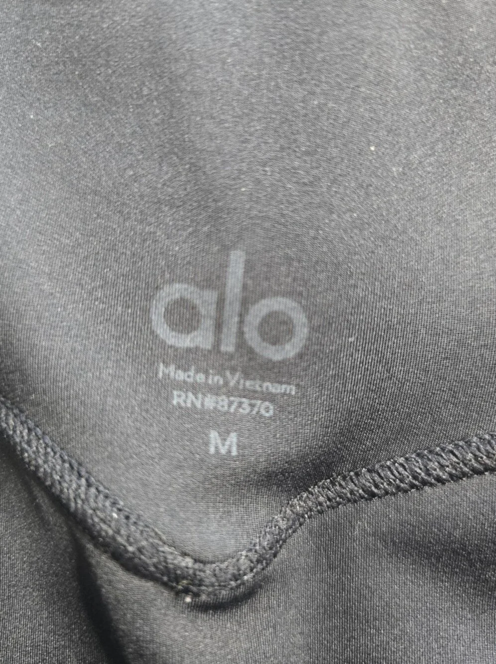 ALO Yoga Black Mesh Leggings Medium